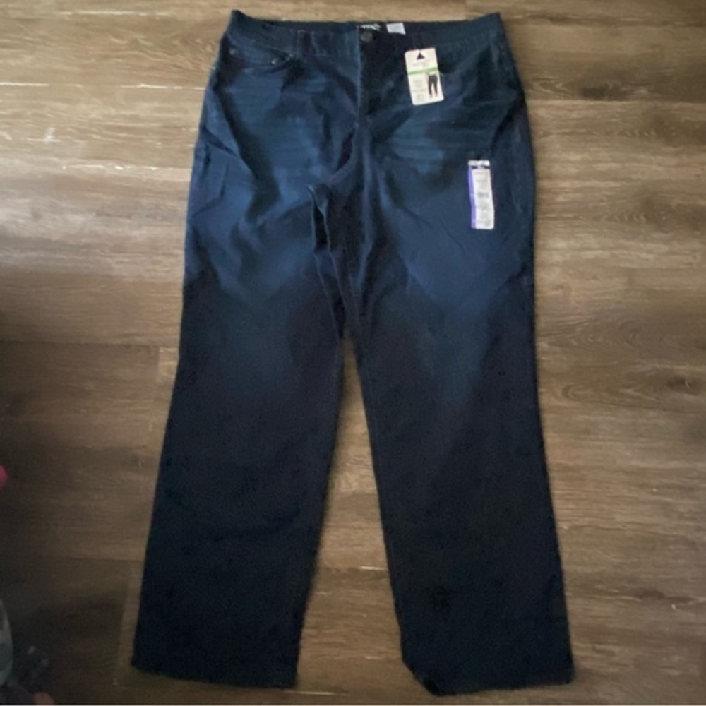 Terra And Sky Jeans Women’s Plus 18W Tummy Control Straight Leg High Rise NEW